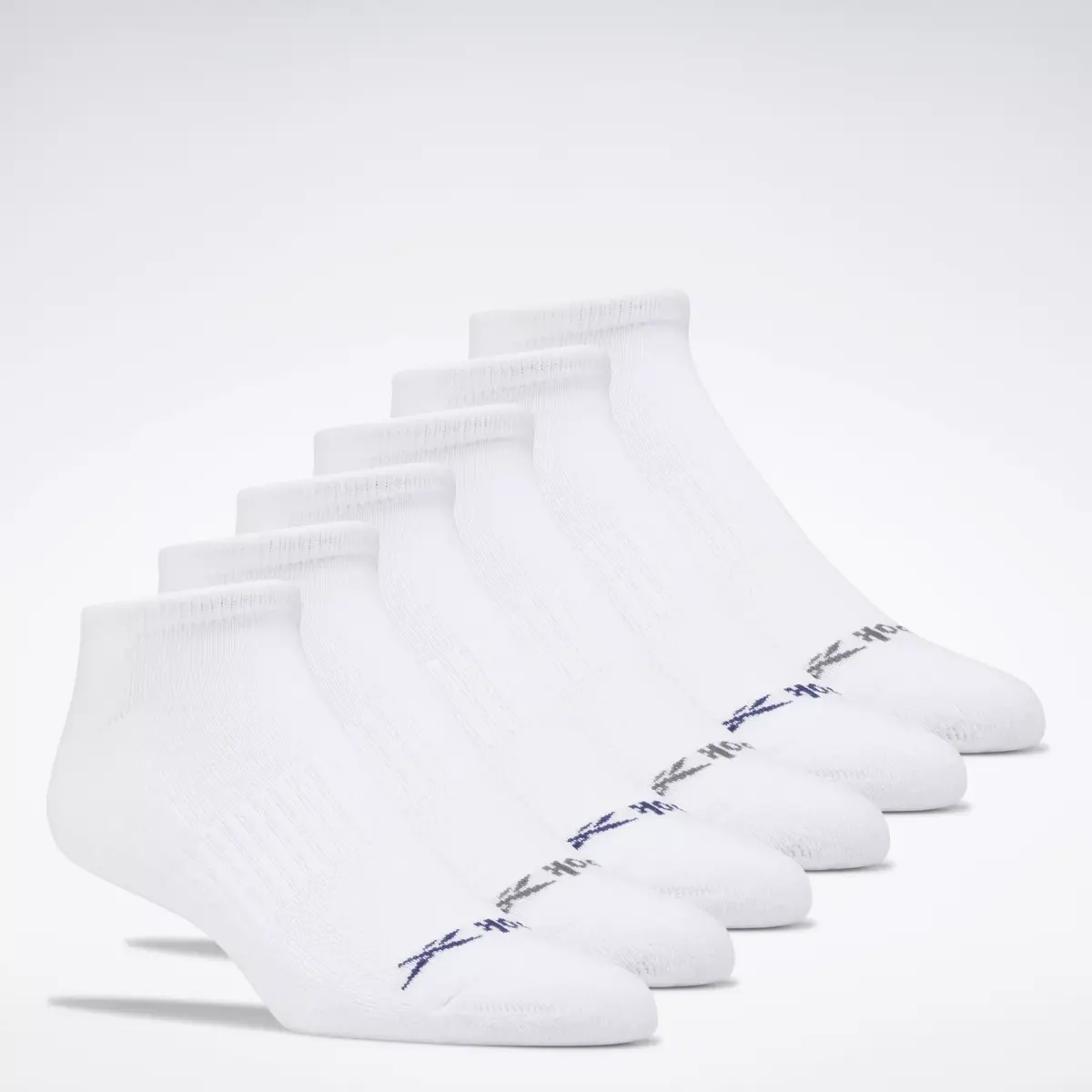 Chaussettes basses Reebok Basic pour homme, lot de 6 paires