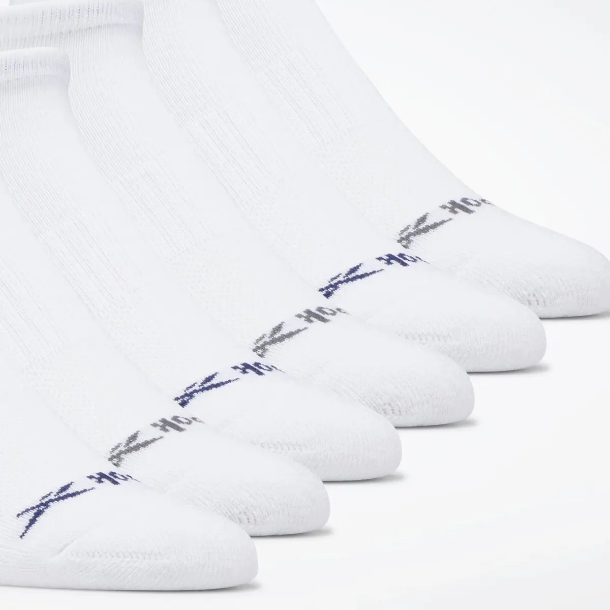 Chaussettes basses Reebok Basic pour homme, lot de 6 paires
