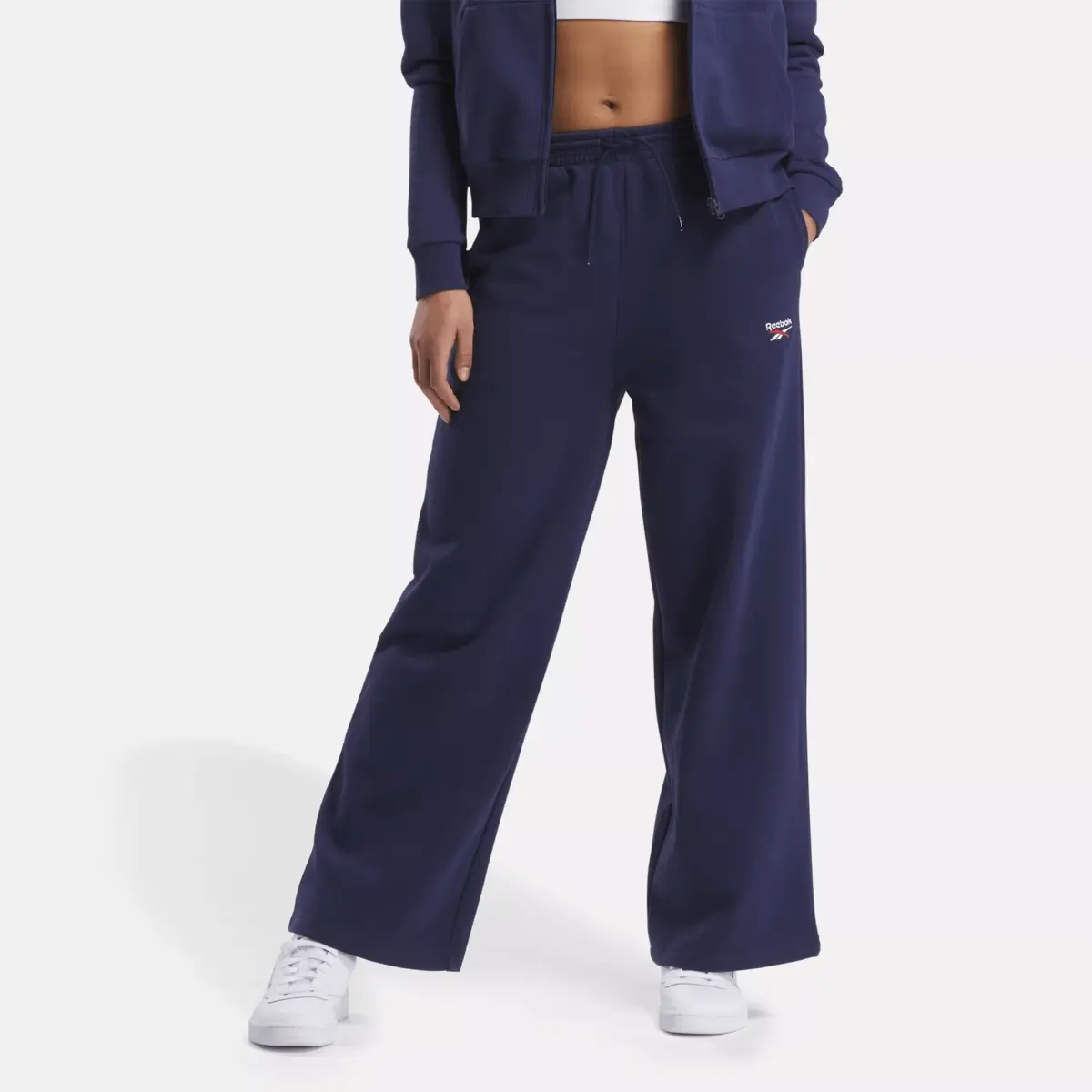 Pantalon large en molleton Reebok Identity Small Logo pour femme