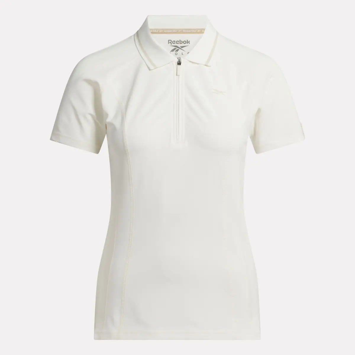 Polo de golf ajusté à manches courtes et fermeture éclair pour femmes Polo de golf ajusté à manches courtes et fermeture éclair pour femmes