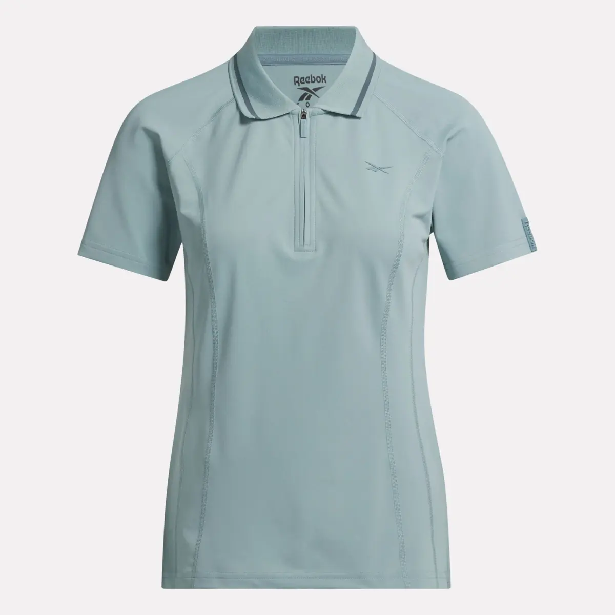 Polo de golf ajusté à manches courtes et fermeture éclair pour femmes Polo de golf ajusté à manches courtes et fermeture éclair pour femmes