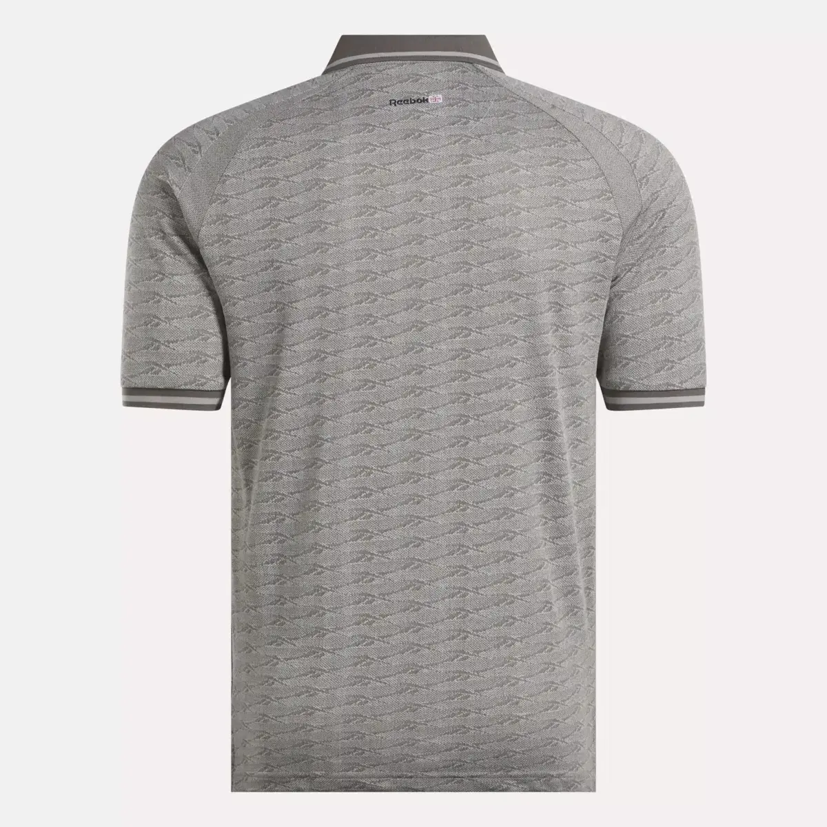 Polo à manches courtes pour homme, jacquard ton sur ton avec bordure côtelée Polo à manches courtes pour homme, jacquard ton sur ton avec bordure côtelée