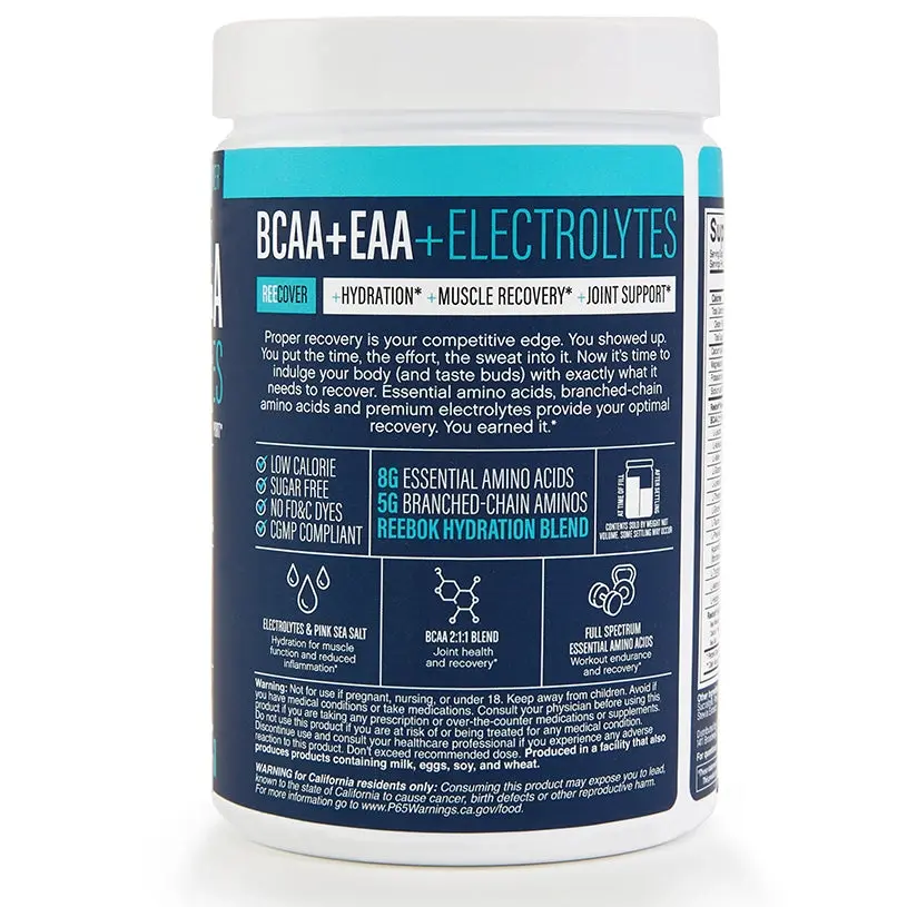 Reebok ReeCover BCAA + EAA + Électrolytes Reebok ReeCover BCAA + EAA + Électrolytes