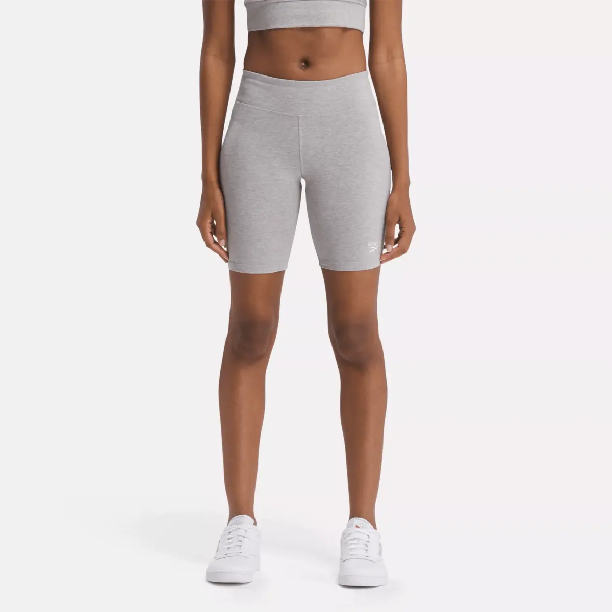 Short de cyclisme en coton Reebok Identity Small Logo pour femme, 18 cm
