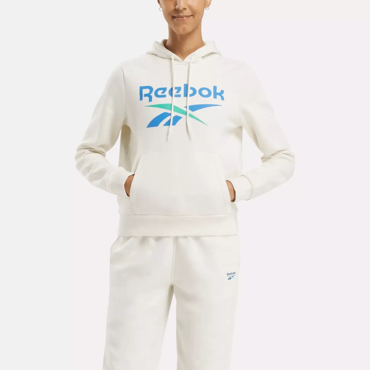 Sweat à capuche en molleton Reebok Identity Big Logo pour femme