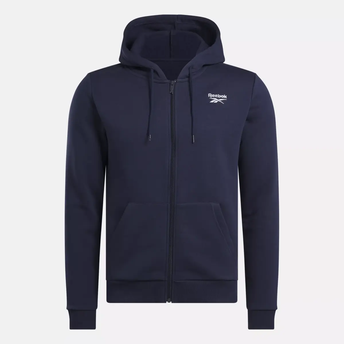 Sweat à capuche zippé en molleton Reebok Identity Small Logo pour homme Sweat à capuche zippé en molleton Reebok Identity Small Logo pour homme