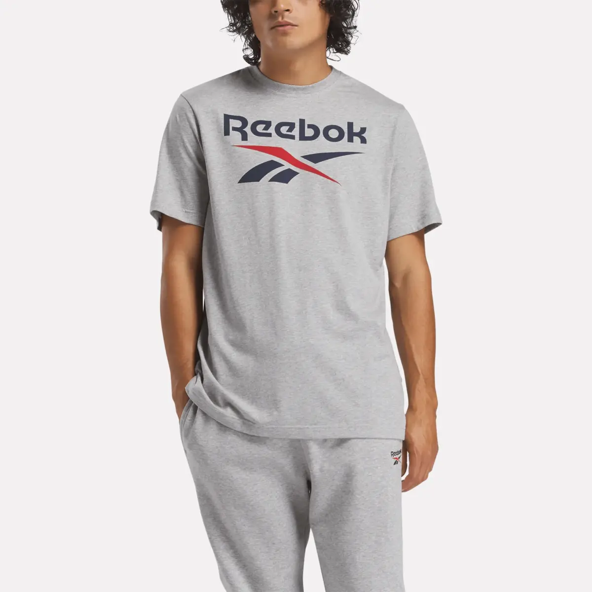 T-shirt Reebok Identity Big Stacked Logo pour homme
