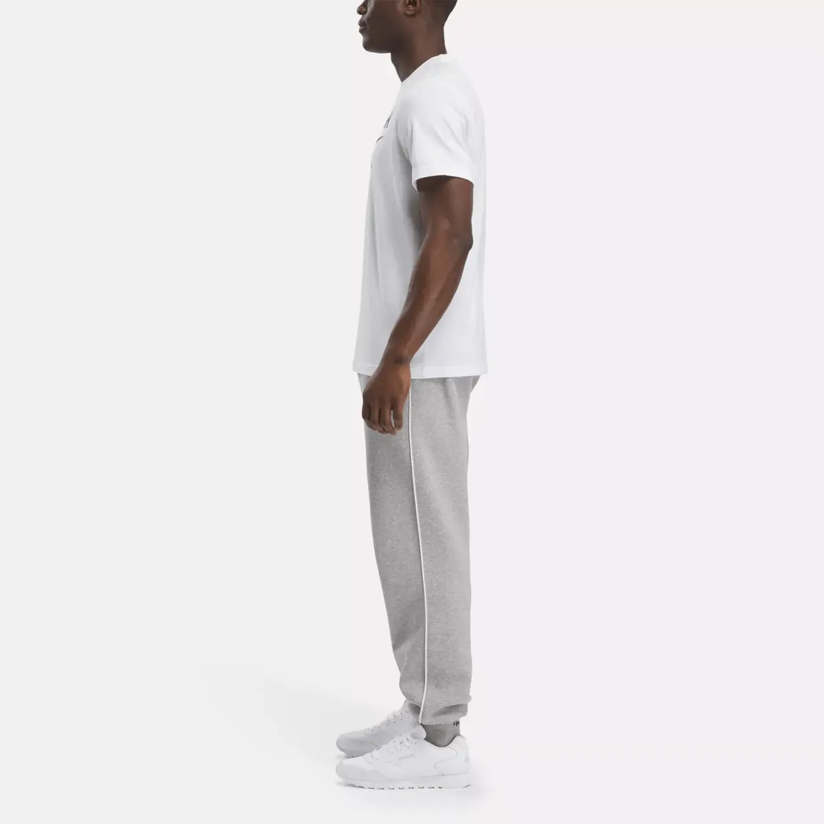 T-shirt Reebok Identity Big Stacked Logo pour homme T-shirt Reebok Identity Big Stacked Logo pour homme